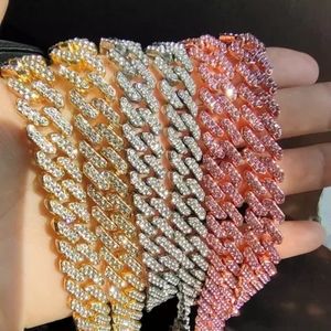 Miami Cuban Chain ICED Necklace Hip Hop Mens Plated CZ Jewelry 60cm (24")